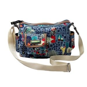 LILY BLOOM Whimsical Doggie Messenger Bag - Woof!